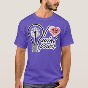 Camiseta Me encanta la energía eólica renovable 6