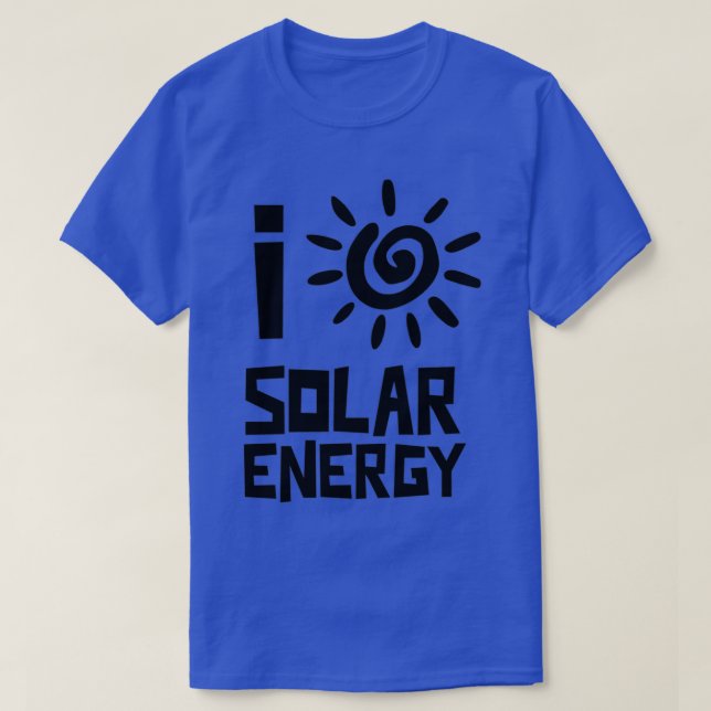Camiseta Me encanta la energía solar (Diseño del anverso)