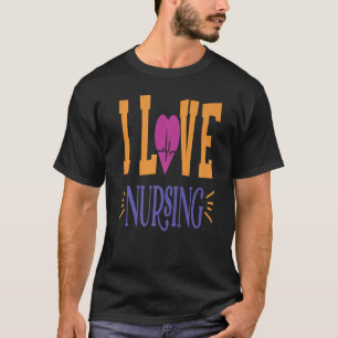 Camiseta Me encanta la Enfermería del hospital de trabajo d