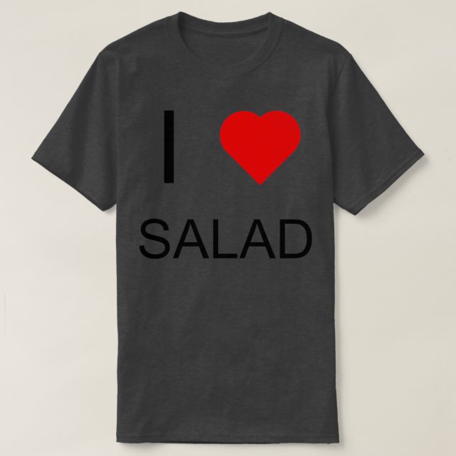 Camiseta Me encanta la ensalada (Diseño del anverso)