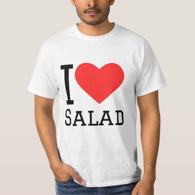 Camiseta Me encanta la ensalada (Anverso)