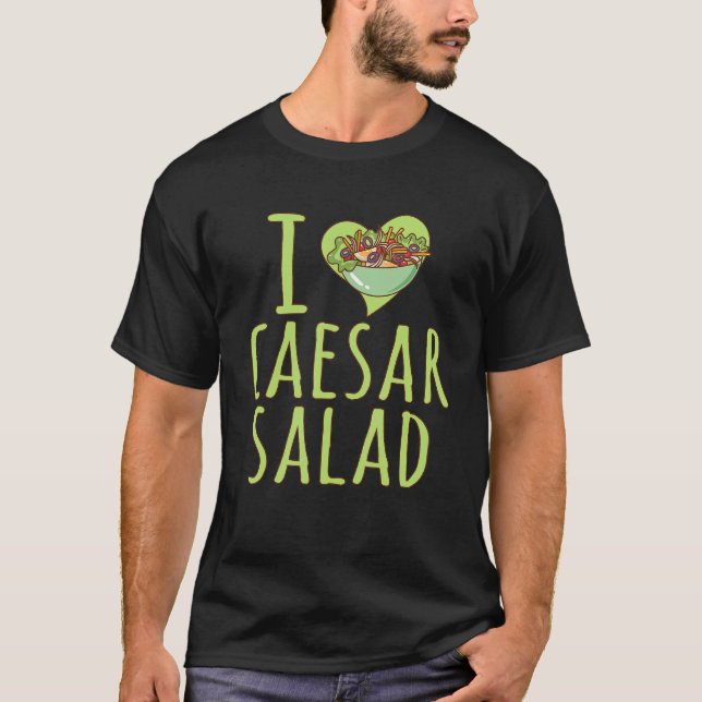 Camiseta Me Encanta La Ensalada César La Ensalada Vegetable (Anverso)