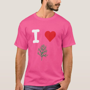 Camiseta Me encanta la ensalada Dill Verdes hierbas de Poll