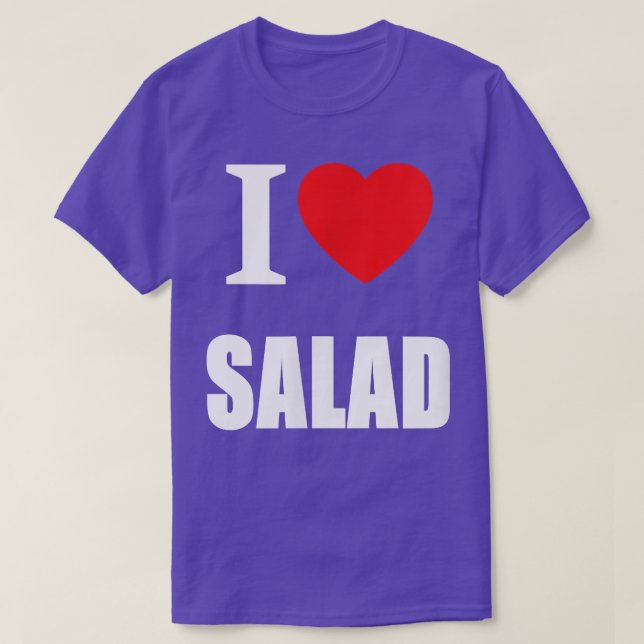 Camiseta Me Encanta La Ensalada Para Los Vegetarianos Salud (Diseño del anverso)