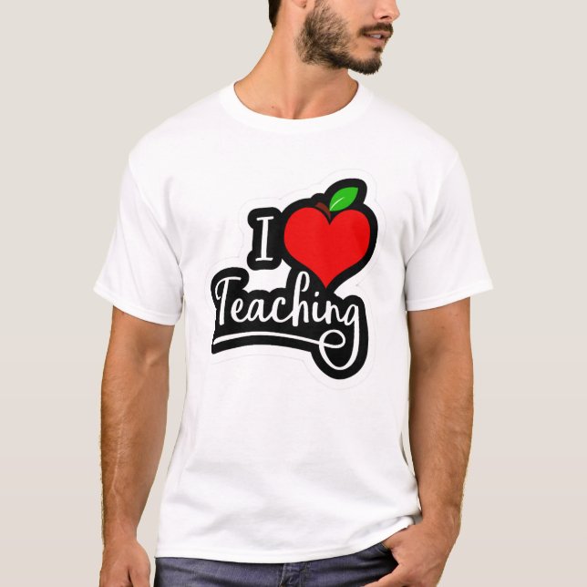 Camiseta Me encanta la enseñanza (Anverso)