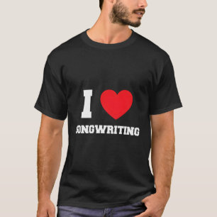 Camiseta Me encanta la escritura en vivo