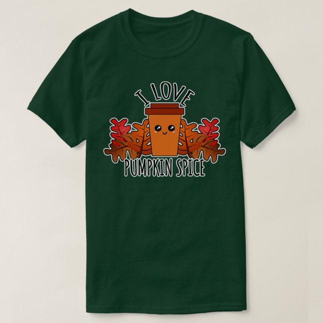 Camiseta Me encanta la especia de calabaza (Diseño del anverso)