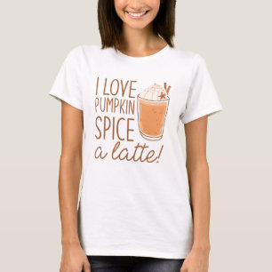 Camiseta Me Encanta La Especie De Calabaza A Latte