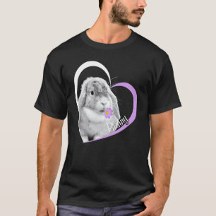 Camiseta Me Encanta La Flor De Conejo De Conejo De Conejo D