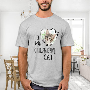 Camiseta Me encanta la foto de mi Personalizado gato de mi 