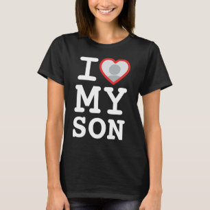 Camiseta Me encanta la foto del corazón de mi hijo   Orgull