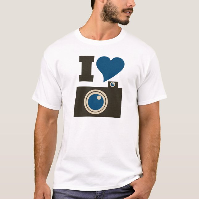Camiseta Me encanta la fotografía (Anverso)