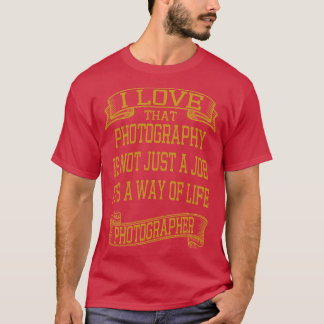 Camiseta Me encanta la fotografía Estilo de época 1