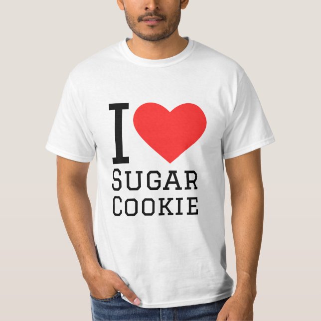 Camiseta Me encanta la galleta de azúcar (Anverso)
