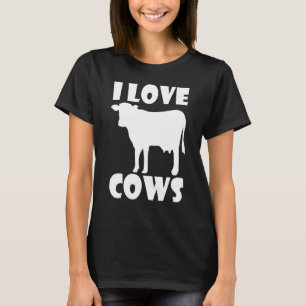 Camiseta Me Encanta La Ganadería Ganadera Leche Granja Y