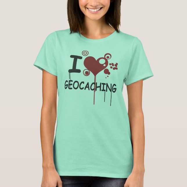 Camiseta Me encanta la geocalización (Anverso)