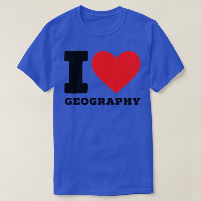 Camiseta Me encanta la geografía 3 (Diseño del anverso)