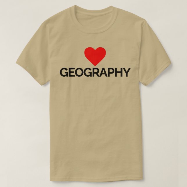 Camiseta Me encanta la geografía 6 (Diseño del anverso)
