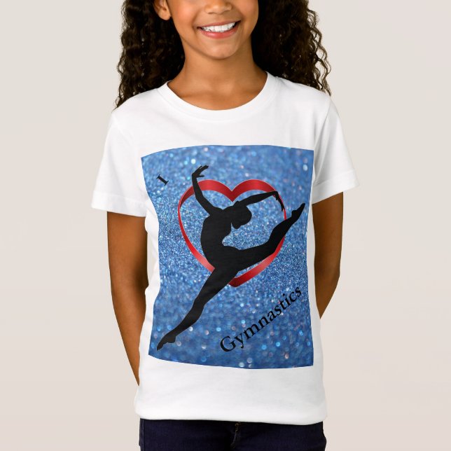 Camiseta Me Encanta La Gimnasia Heart Tee (Anverso)