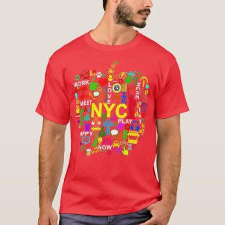 CAMISETA ME ENCANTA LA GRAN MANZANA DE NUEVA YORK