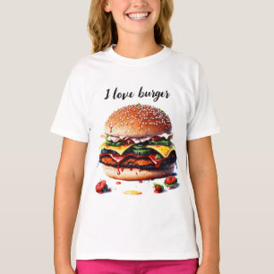Camiseta Me encanta la hamburguesa