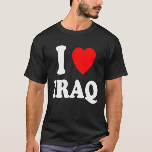 Camiseta Me encanta la herencia de Irak Nacionalidad Hogar