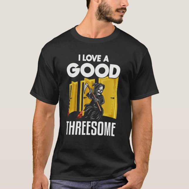 Camiseta Me encanta la hermosa halloween Grim Reaper (Anverso)