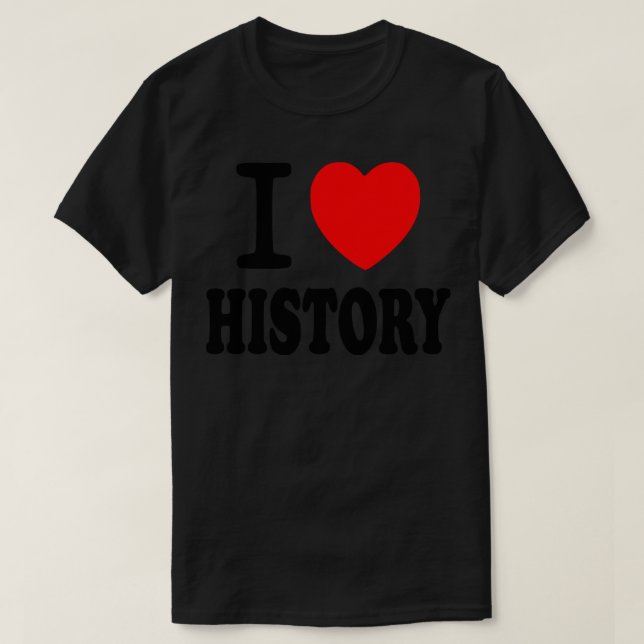 Camiseta Me encanta la historia (Diseño del anverso)