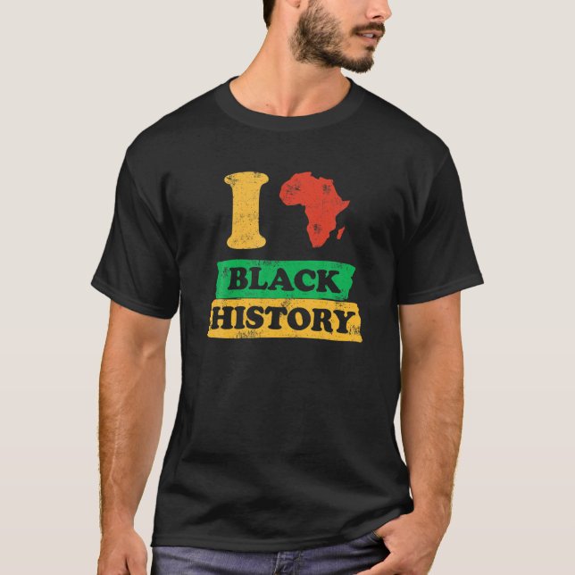 Camiseta Me encanta la historia negra (Anverso)