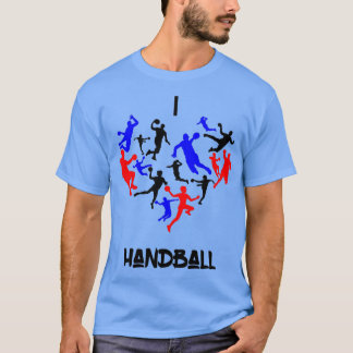 Camiseta Me encanta la idea de regalo de balonmano 1
