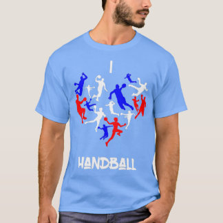 Camiseta Me encanta la idea de regalo de balonmano 4