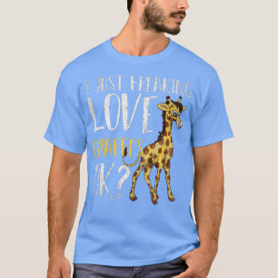 Camiseta Me encanta la jirafa de amor, vale animal divertid