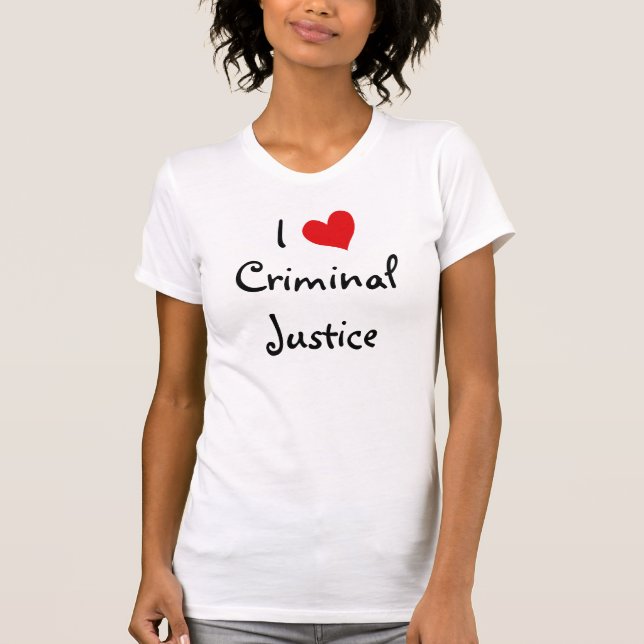 Camiseta Me encanta la justicia penal (Anverso)
