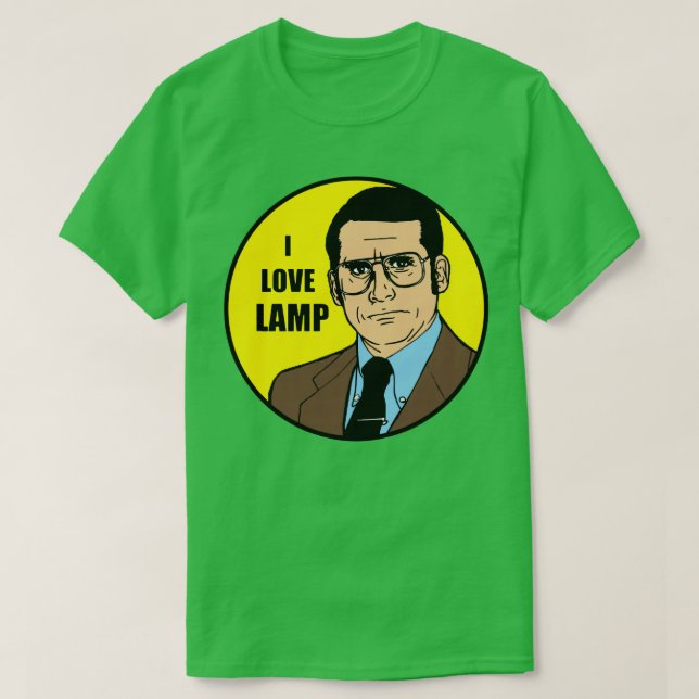 Camiseta Me encanta la lámpara (Diseño del anverso)