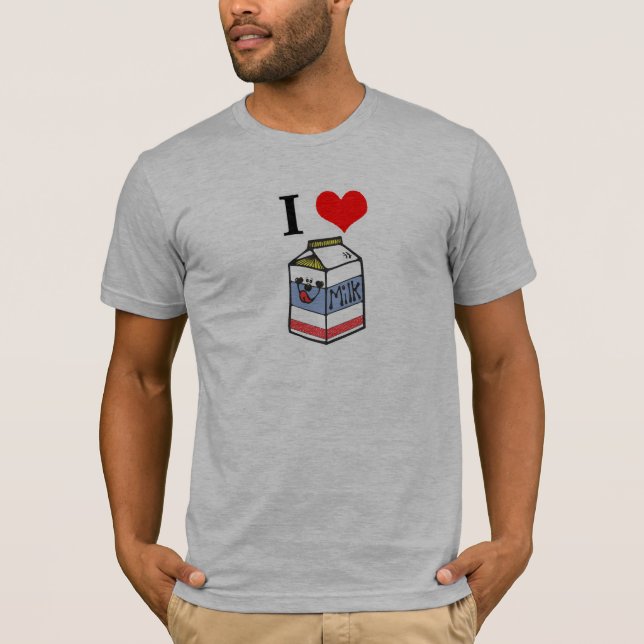 Camiseta Me encanta la leche (Anverso)