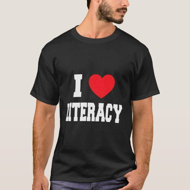 Camiseta Me encanta la literatura (Anverso)