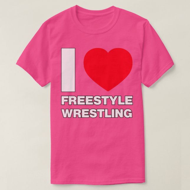Camiseta Me encanta la lucha libre (Diseño del anverso)