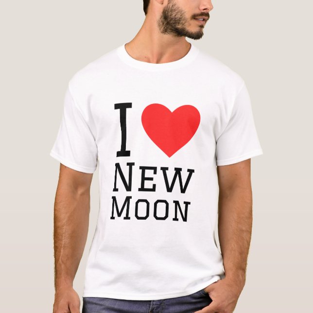 Camiseta Me encanta la luna nueva (Anverso)