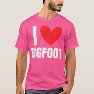 Camiseta Me encanta la madriguera de los bosques de Sasquat
