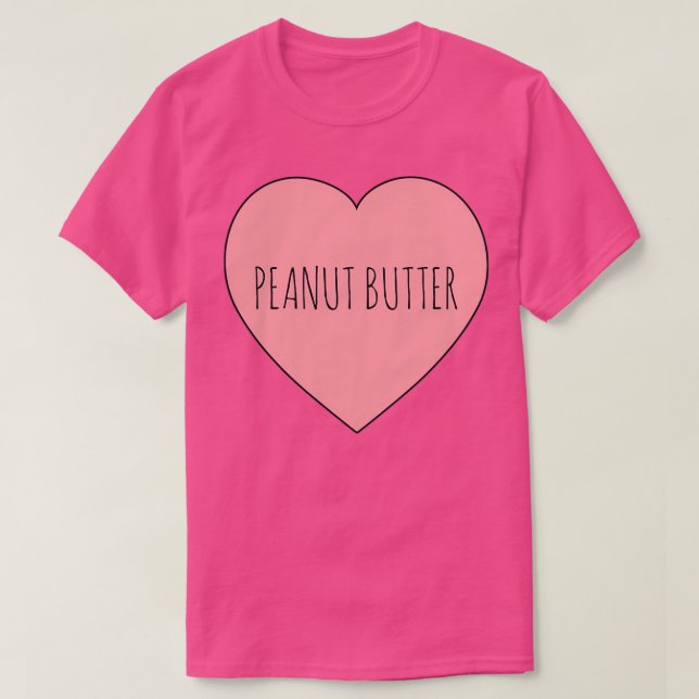 Camiseta Me Encanta La Mano De Mantequilla De Maní. (Diseño del anverso)