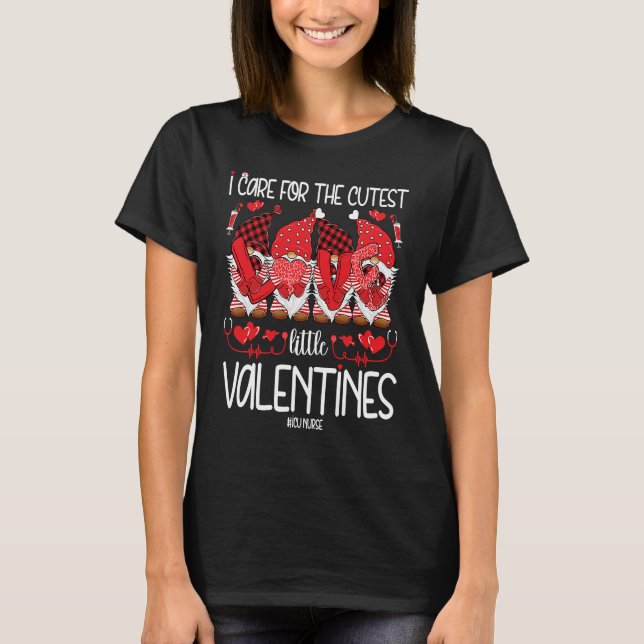 Camiseta Me Encanta La Más Cuidadosa Niña De San Valentín (Anverso)