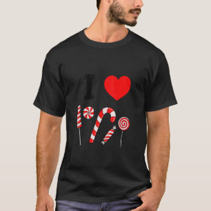 Camiseta Me encanta la menta de Navidades de caña de caña d