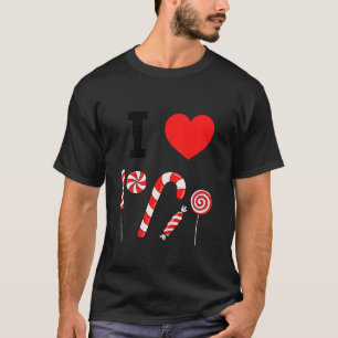 Camiseta Me encanta la menta de Navidades de caña de caña d