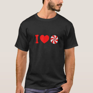 Camiseta Me encanta la menta de Navidades de caña de caña d
