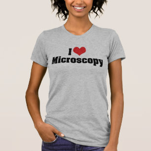 Camiseta Me encanta la microscopía del corazón