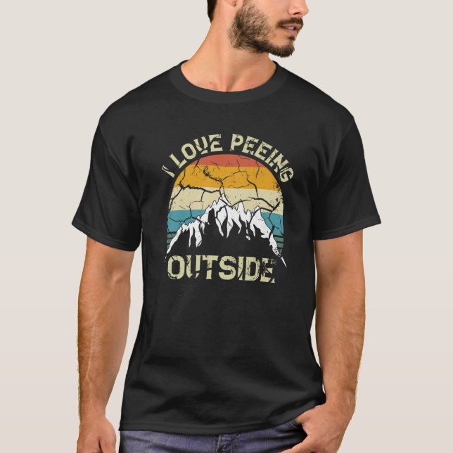 Camiseta Me Encanta La Mirada Afuera Funny Camping Lover (Anverso)