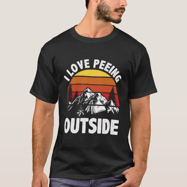 Camiseta Me Encanta La Mirada Fuera De Los Campos Divertido (Anverso)