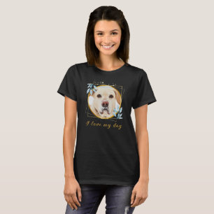 Camiseta Me encanta la moda de My Dog Heart Photo