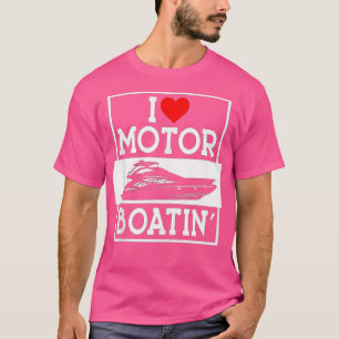Camiseta Me encanta la motocicleta, el divertido motor del