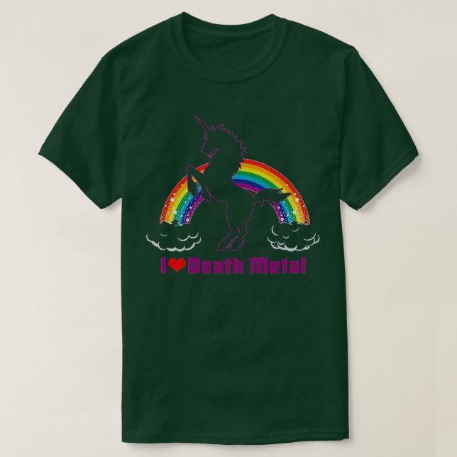 CAMISETA ME ENCANTA LA MUERTE METALIZADO (Diseño del anverso)